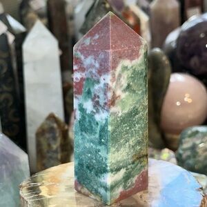 Ocean Jasper 4 Sided Crystal Point!